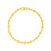 22K Gold Shimmer Bead Bracelet